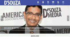 Desktop Screenshot of dineshdsouza.com